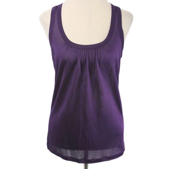 TED BAKER Royal Purple Racerback Mesh Skylon Tank - Picture 1 of 6